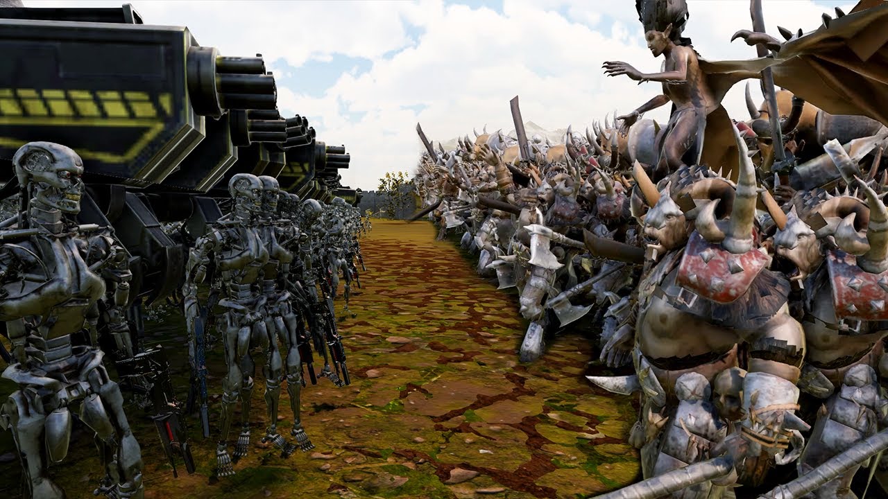 T-45 & T-800 Terminator vs 1,300,000 Beast Army | Ultimate Epic Battle Simulator 2 | UEBS 2