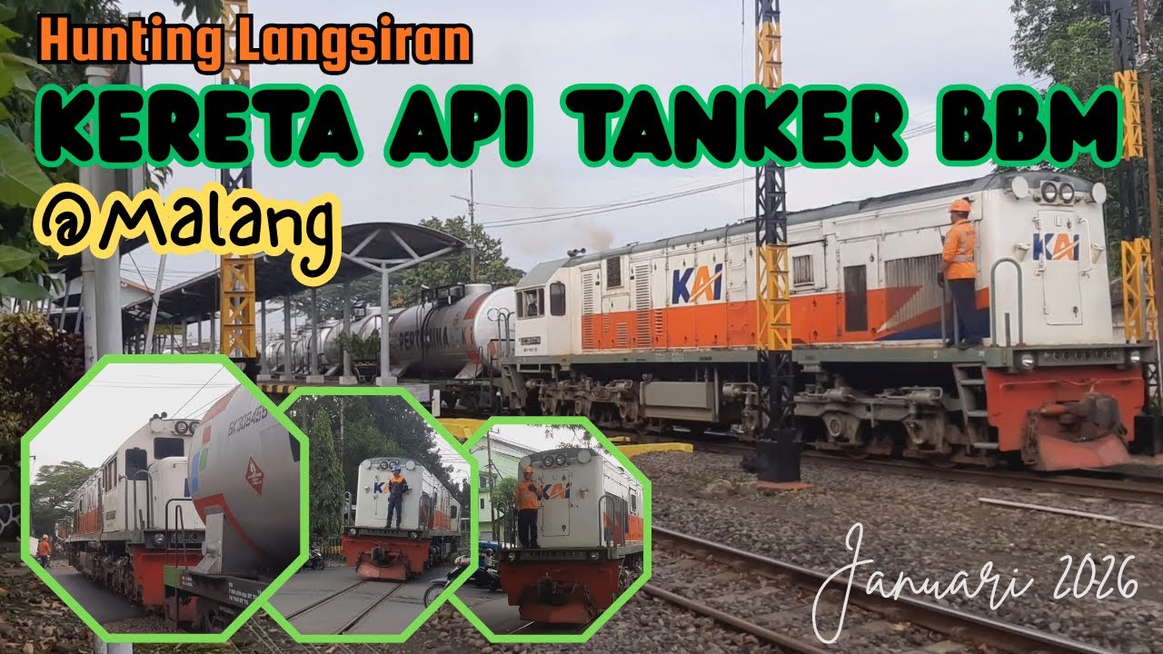 Hunting Langsiran Kereta Api Tanker BBM di Malang