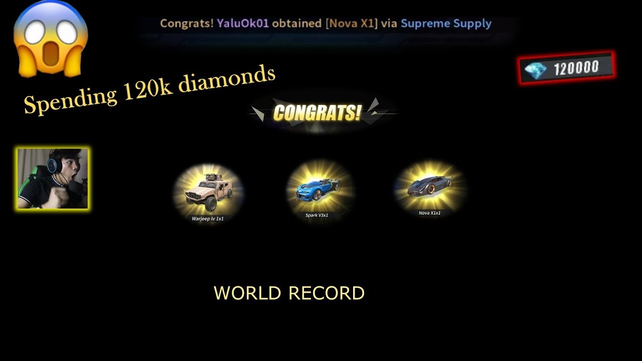 SPENDING 120K DIAMONDS FOR CAR SKINS (ROS WORLD RECORD)-Ang pinakamalaking top up sa buong mundo.