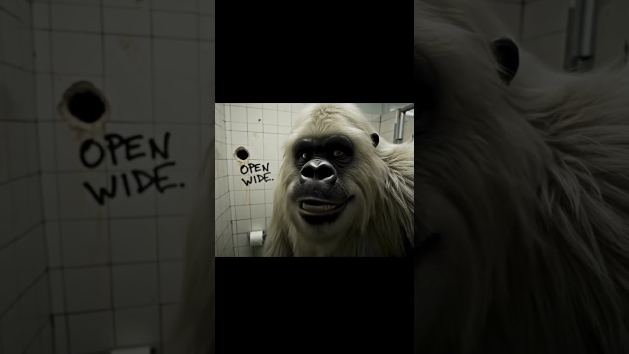 Yeti tries a Public Bathroom #funny #yeti #AI