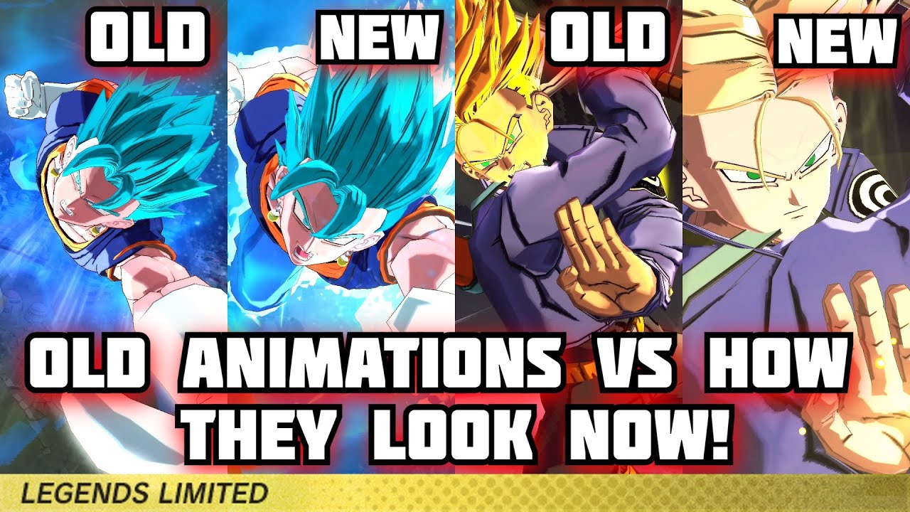 OLD Animations Vs How They Look Now in Dragon Ball Legends