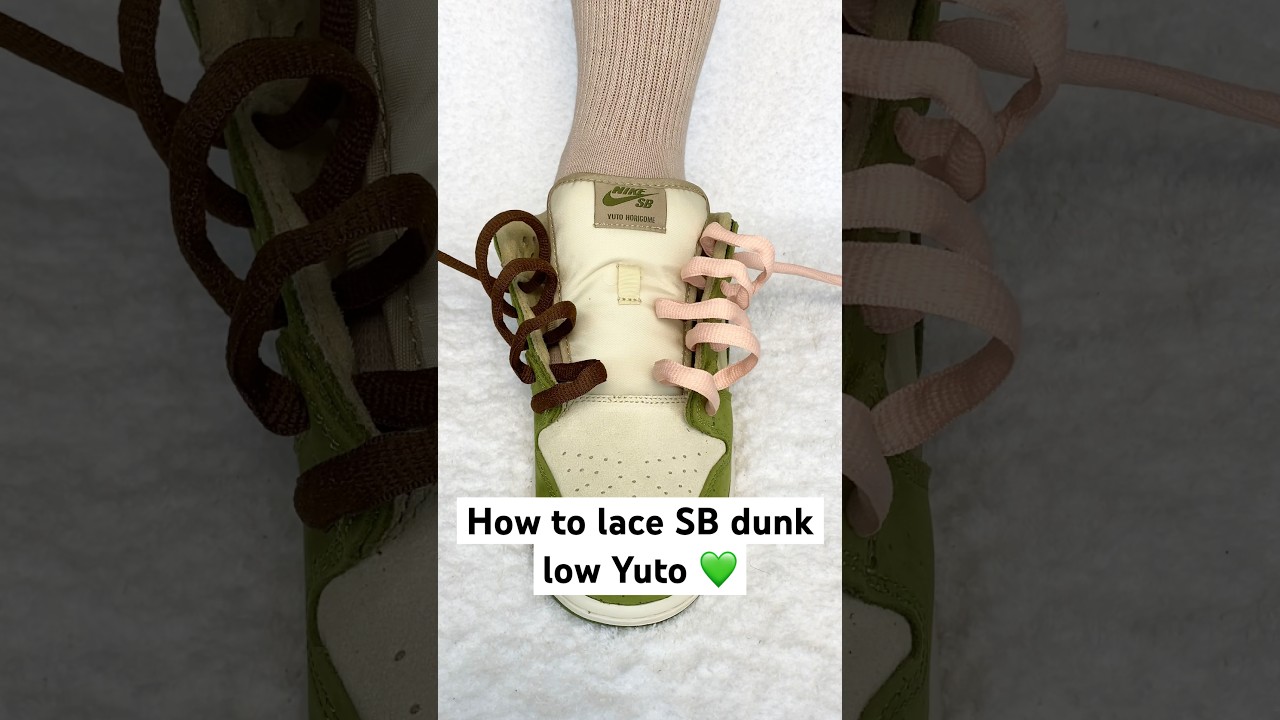 How to lace SB dunk Yuto #viralvideo #viralshorts #fashion #lifestyle #vibes #shoelace #lace #nike
