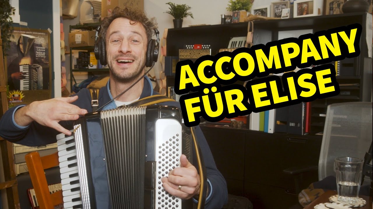 Как аккомпанировать «Für Elise» на аккордеоне (без нотной аранжировки)