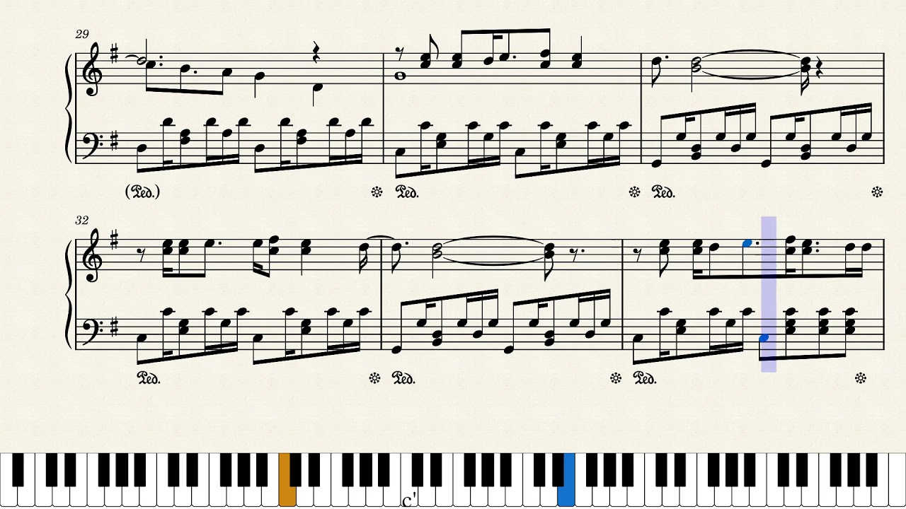 Neutral Milk Hotel - Holland, 1945 - Piano Tutorial