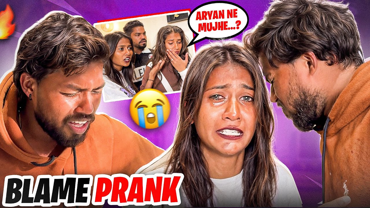 BLAME PRANK ON BOYFRIEND😱💔 Aryan तुम्हें ऐसा नहीं करना चाहिए था😭 || Neha Tanwar || #prank 