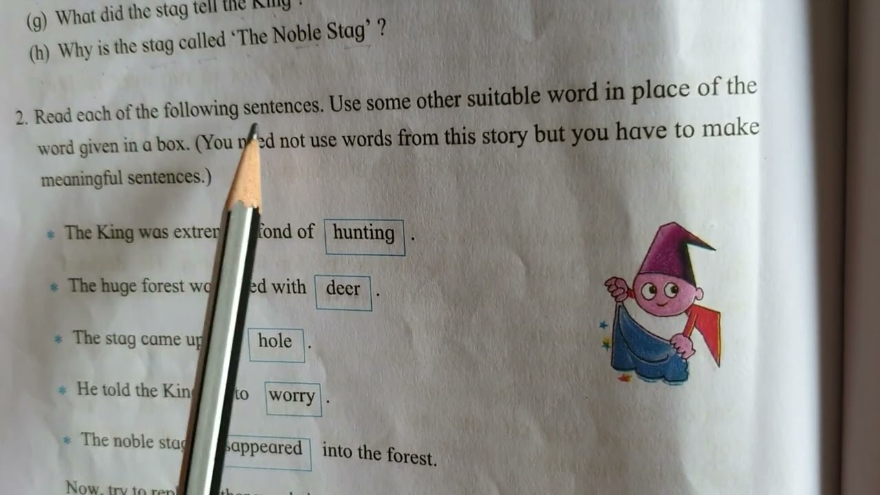 3rd std English lesson 