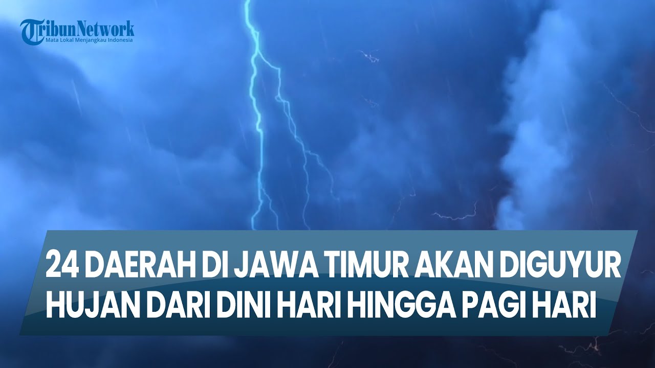Info Cuaca di Surabaya & Jatim, 31 Oktober 2025: 24 Daerah Akan Diguyur Hujan, Termasuk Surabaya