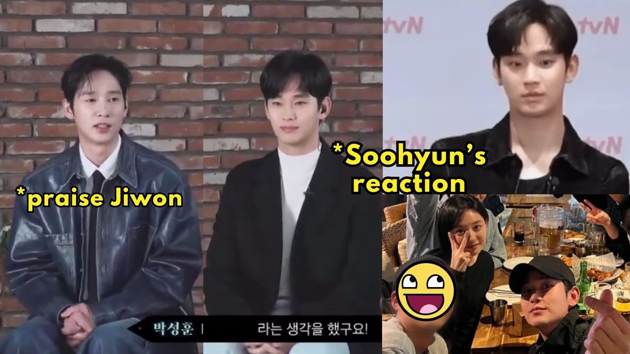 The real Kim Soohyun & Kim Jiwon outside #WORK😂 Soohyun just can't hide his jealousy of Jiwon🤣😭