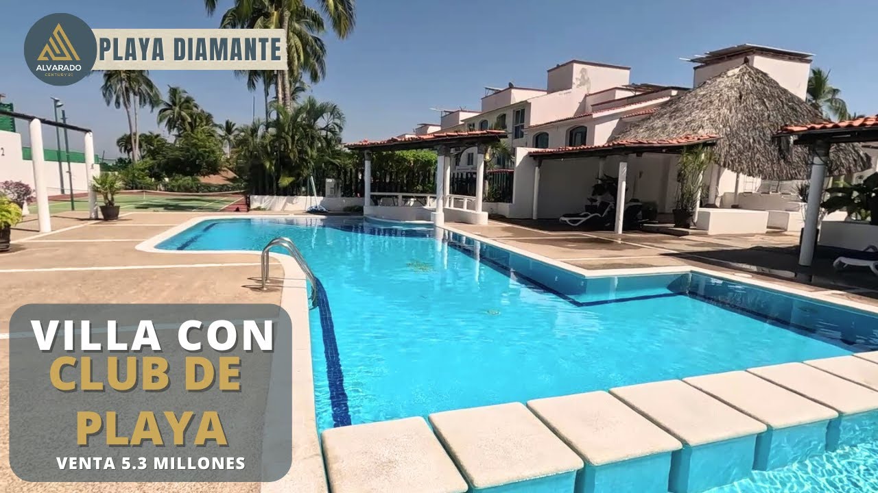 Villa con diversas amenidades, CLUB DE PLAYA y CASA CLUB | En VENTA $5.3 Millones de pesos