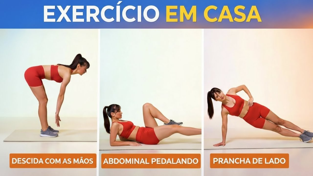 DIA 8 | TREINO EM CASA 🔥 Sem Equipamentos