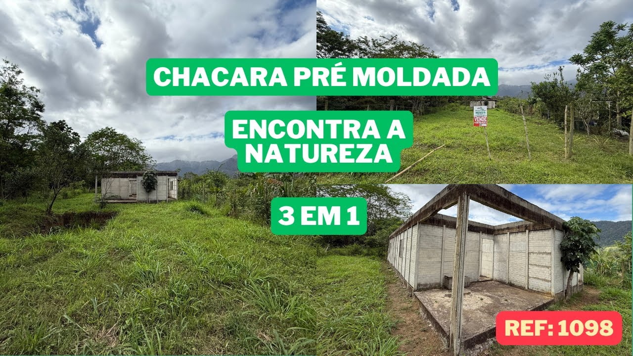 REF:1098 CHACARA PR&Eacute; MOLDADA EM ITARIRI - SP POR R$ 129.000,00
