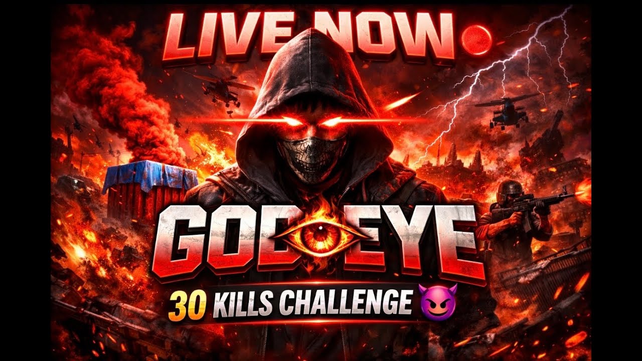 GodEye is LIVE: Non-Stop Rush Gameplay! ⚡ [BGMI]