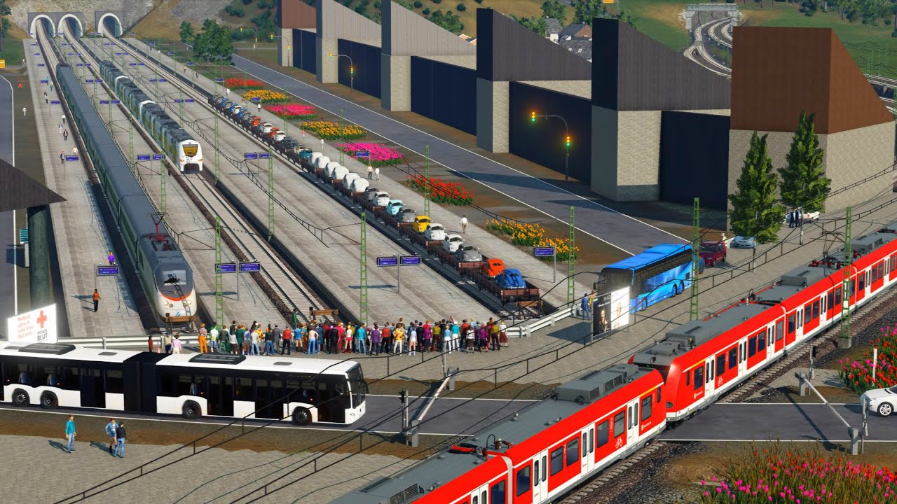 Transport Fever 2: Der Bahnübergang Teil 1271