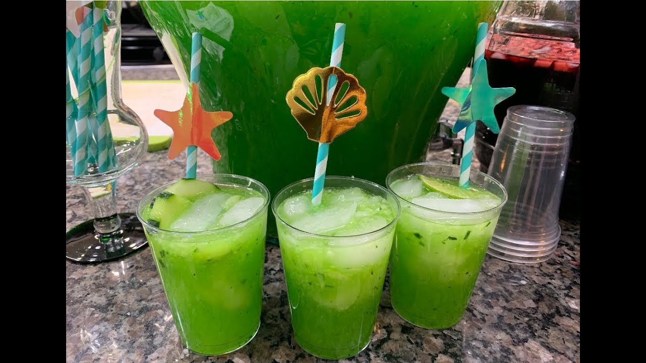 Agua Fresca pepino con limón para Fiestas.
