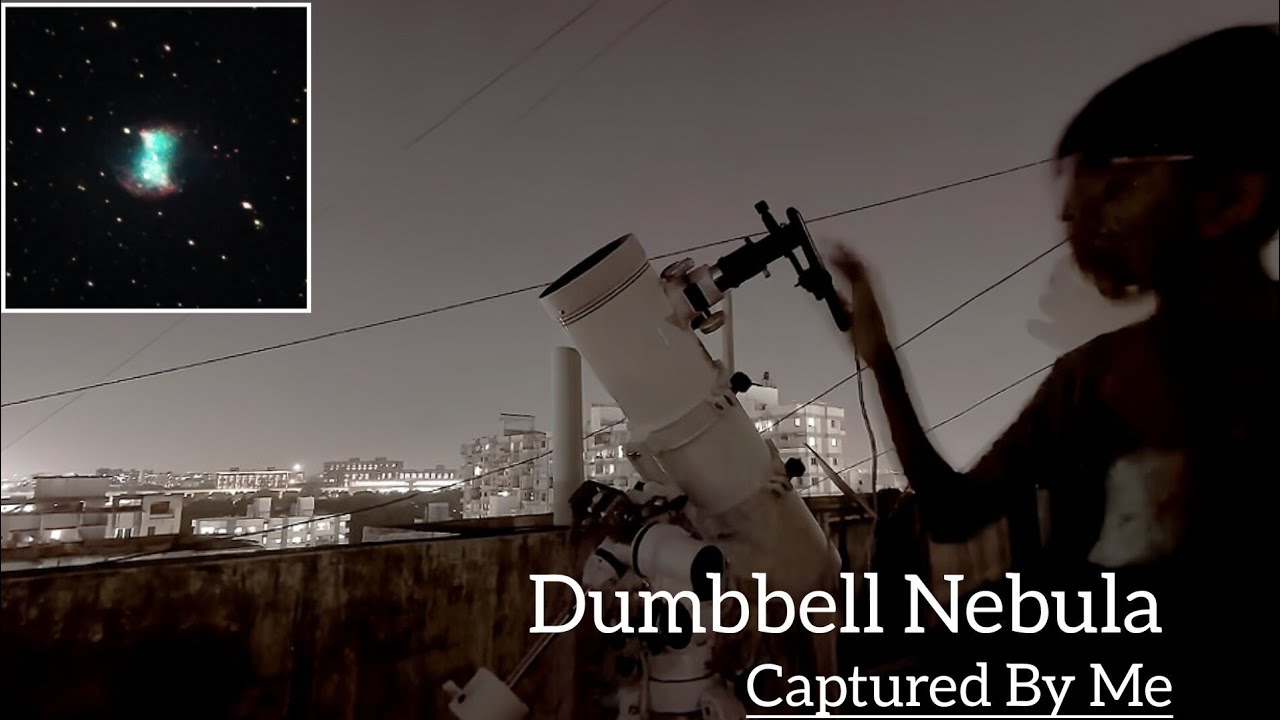 Dumbbell Nebula&hellip; captured from Bortle 7! 🤯Watch how 1h 40m Data of DUMBBELL NEBULA 🤯