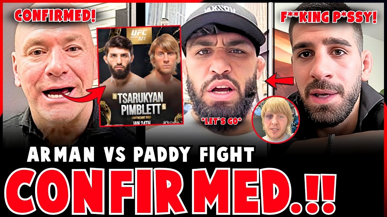 Arman Tsarukyan vs Paddy Pimblett Fight CONFIRMED! | Anthony Joshua speaks about the car accident!