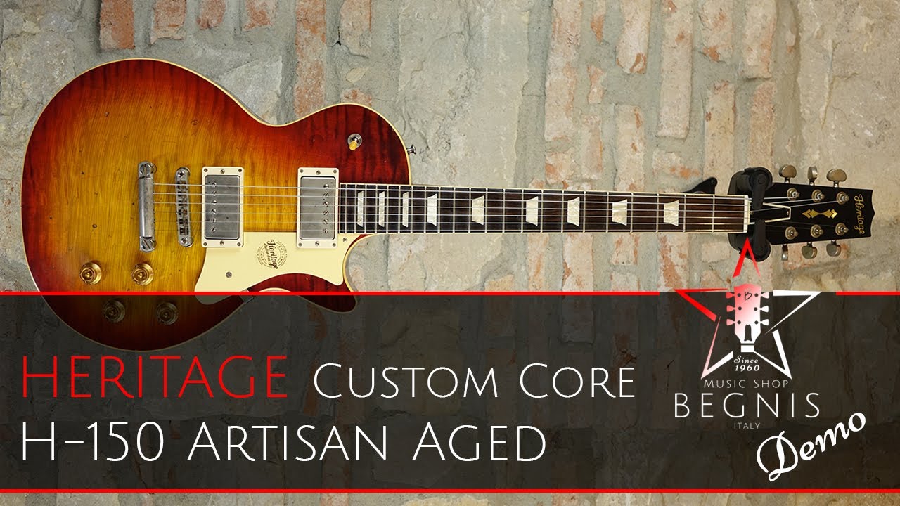 DEMO - HERITAGE CUSTOM CORE H-150 Artisan Aged in Victory Sheriff 22 Classic British Head