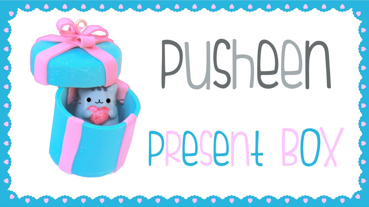 Pusheen in a Present Box - Polymer Clay Tutorial