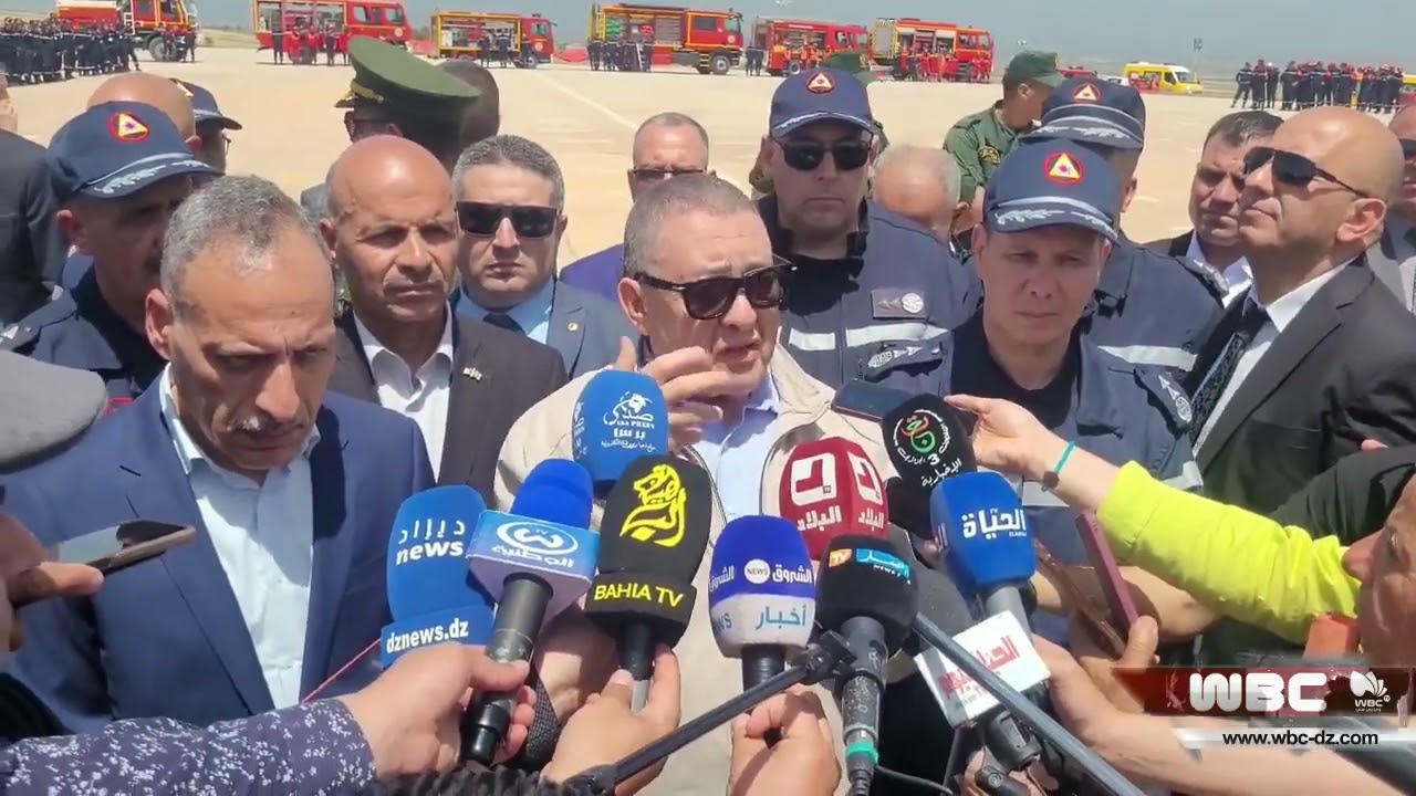 البويرة: وزير الداخلية يشرف على المناورة الوطنية الدولية للحماية المدنية