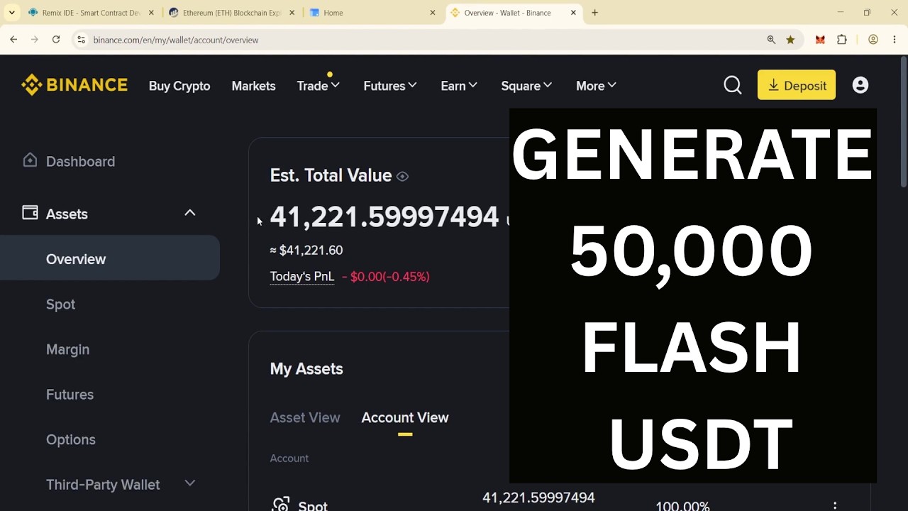 How to Generate 50,000 Flash USDT &ndash; TRC20 Flash USDT
