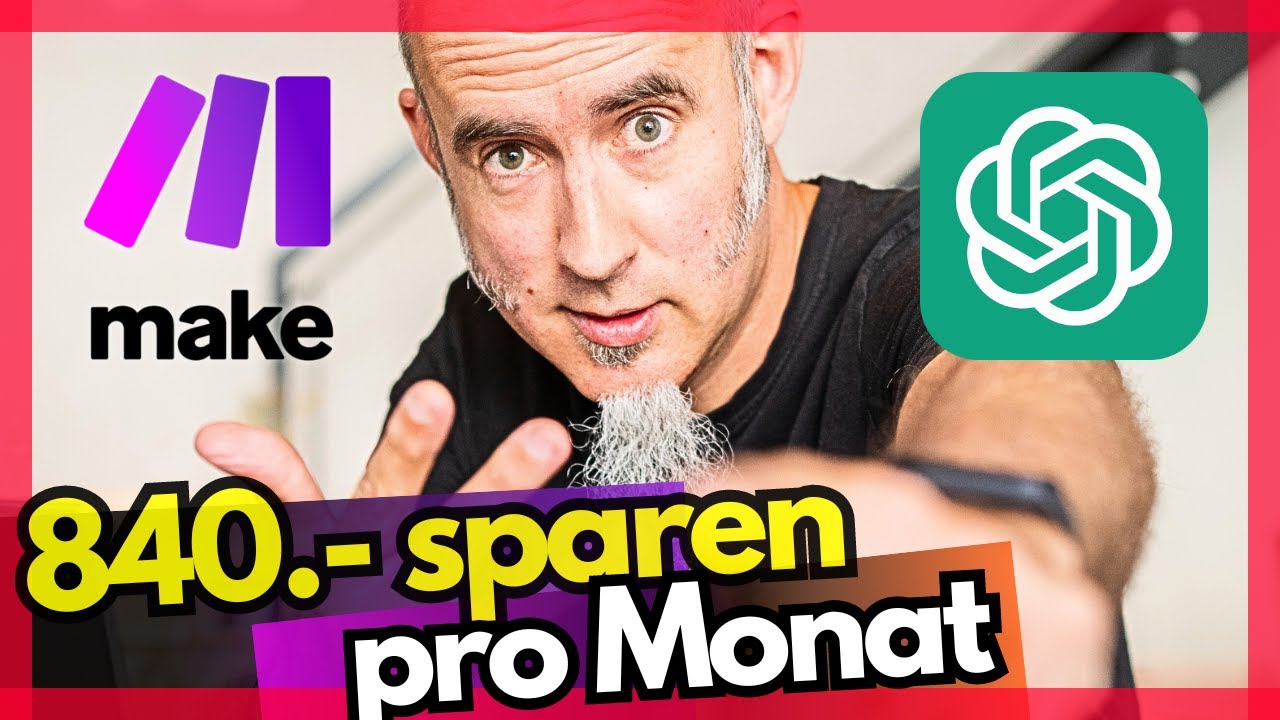 Mit KI alle RECHNUNGEN aus E-Mails extrahieren, PDFs sammeln und Liste führen - Make-Automation