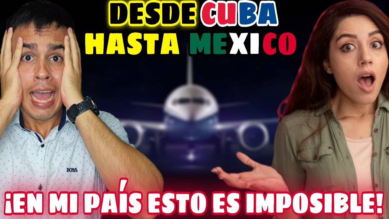 CUBANA🇨🇺 MONTA UN AVIÓN MEXICANO🛫 *por 1ra vez* en MÉXICO🇲🇽 y se QUEDÓ en SHOCK😱 DENTRO de el
