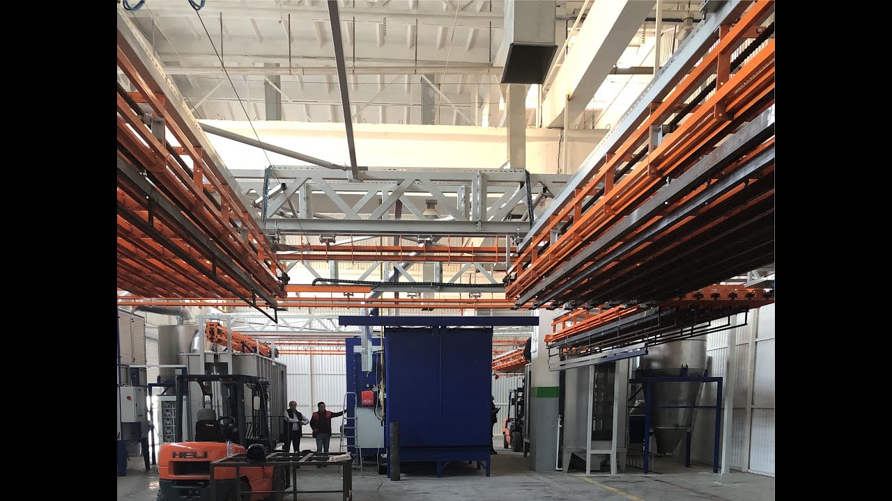 Bara Aktarmalı Toz boya Tesisi Bar Transfer  | Type Powder Coating Plant | sta-tic.com‎.tr