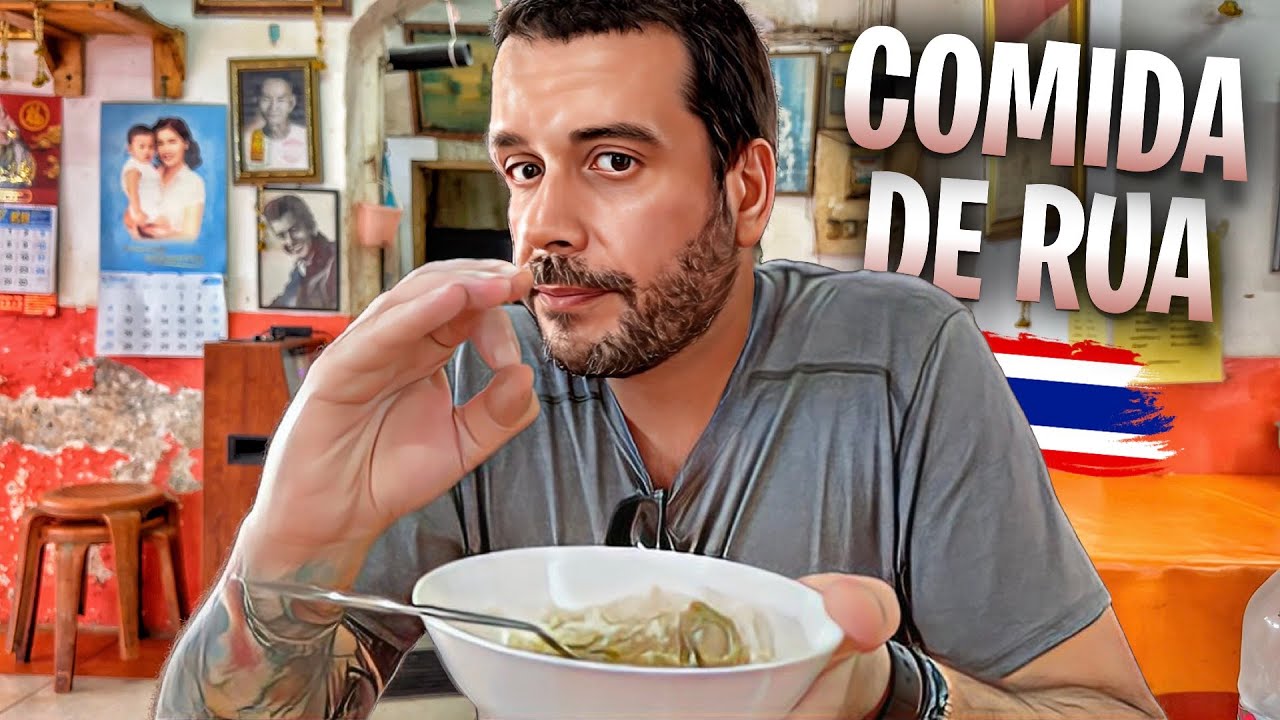PROVANDO COMIDA DE RUA NA TAILÂNDIA 🍲 🇹🇭