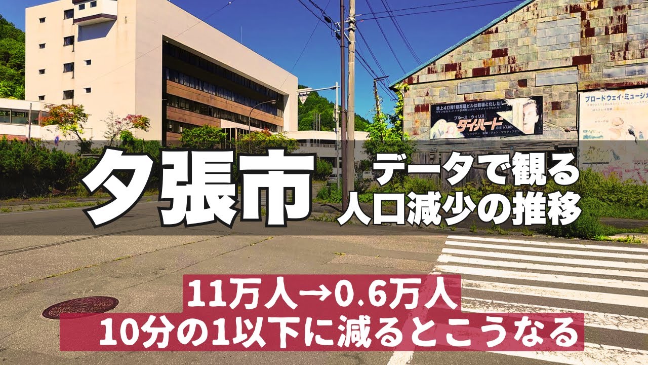 夕張市 人口が約95％減った街