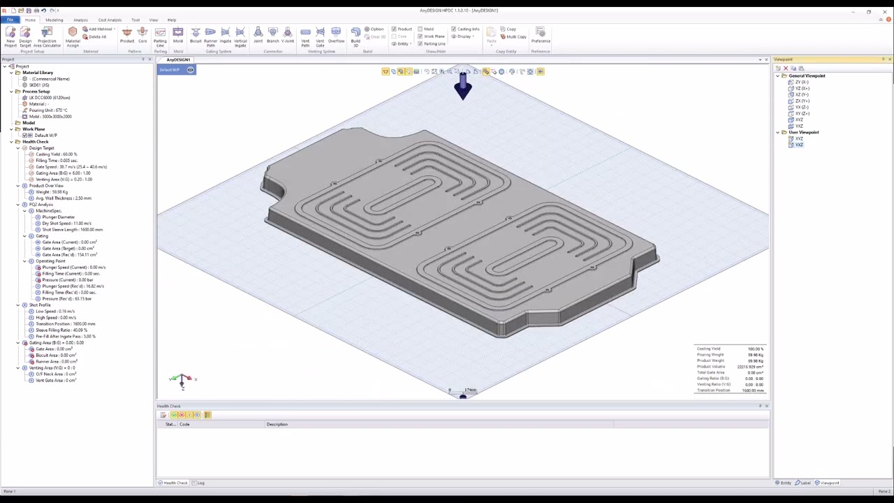 💡Gating Design for Battery Housing in the Giga Casting Process of 16,000 Ton Machine (1)