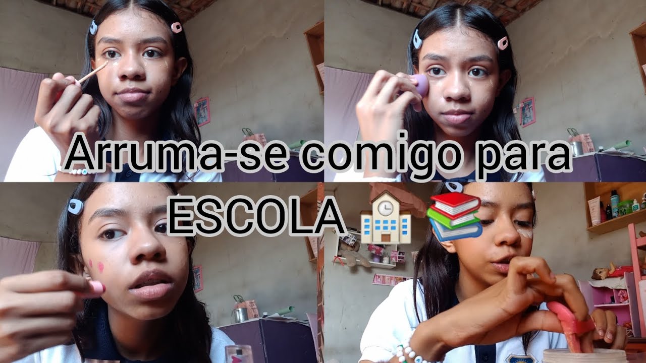 arruma-se comigo para ESCOLA 🏫📚