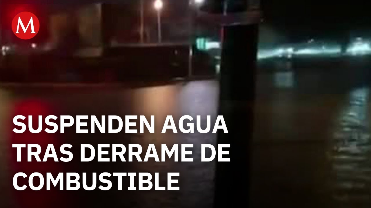 Suspenden agua tras derrame de combustible en el r&iacute;o Cazones, Poza Rica