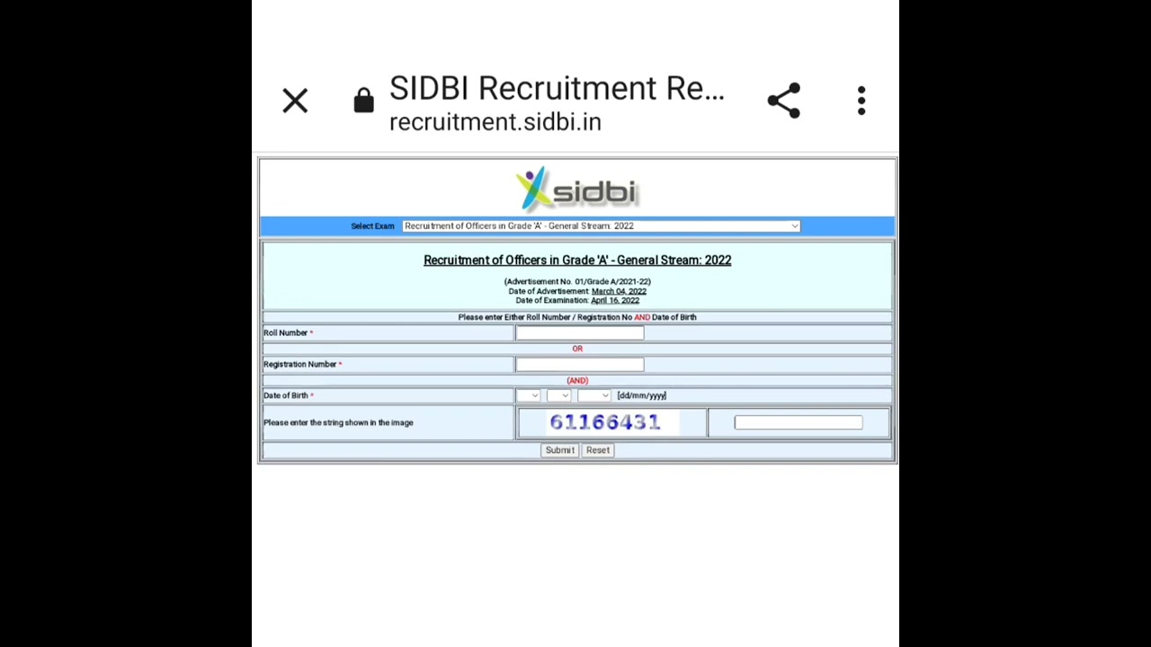 SIDBI grade A 2022 score card