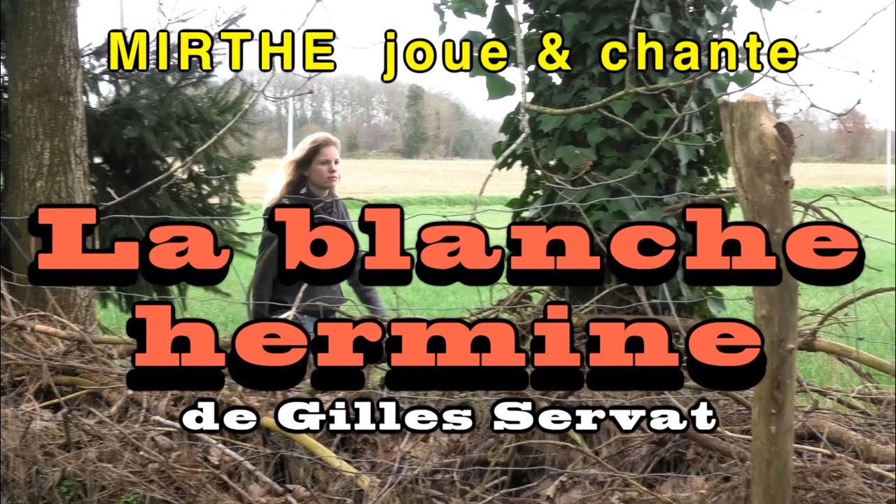 LA BLANCHE HERMINE (Gilles Servat) chantée et jouée par MIRTHE, guitare & voix, clip studio 2024