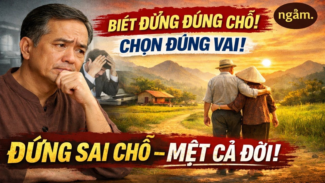 Tuổi Trung Niên: Biết Đứng Đúng Chỗ, Chọn Đúng Vai – Cả Đời Bình Yên, Về Già An Nhàn| Ngẫm đời