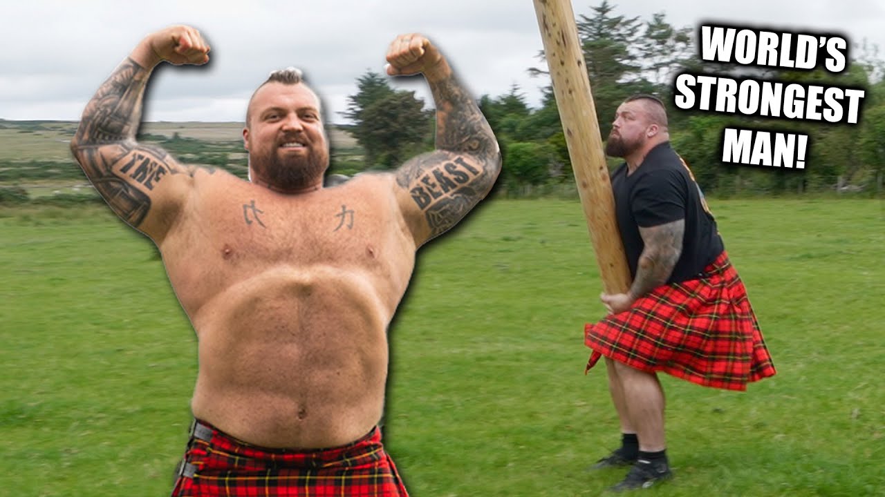 STRONGMAN TRIES HIGHLAND GAMES!!! - Scotland Day 4