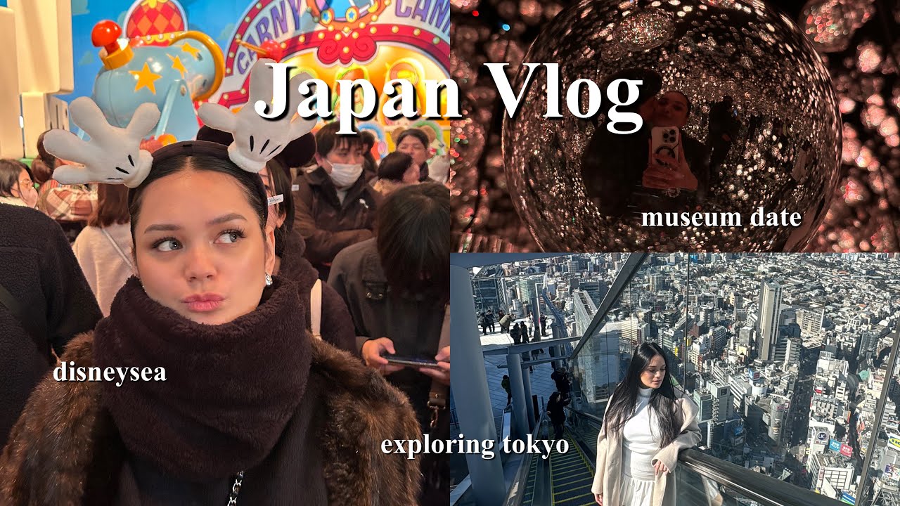 JAPAN VLOG | valentines in tokyo, disneysea + museum date 💌