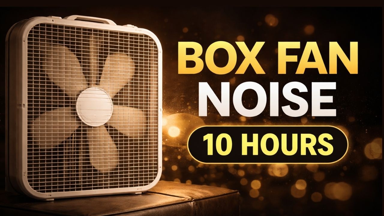 Box Fan Noise for Sleeping 💤 10 Hours | Black Screen White Noise