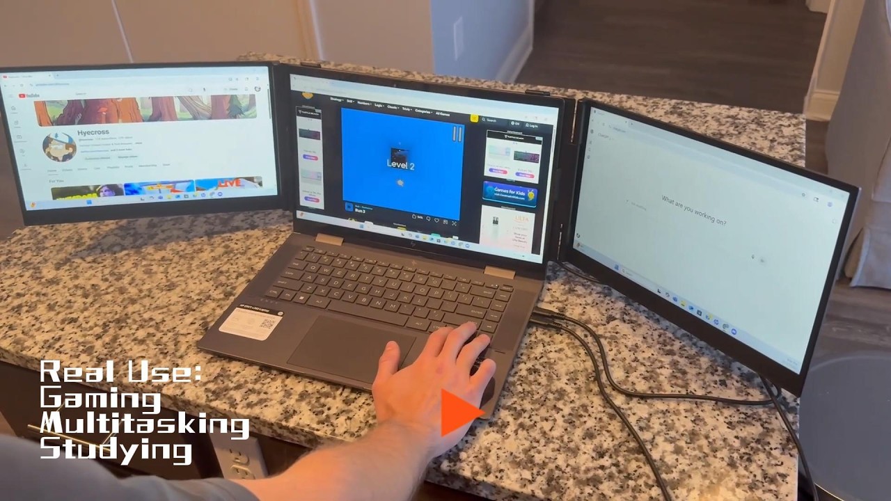 How to Connect Your Laptop to a Dual-Screen Setup—SIAVIALA S8 PRO