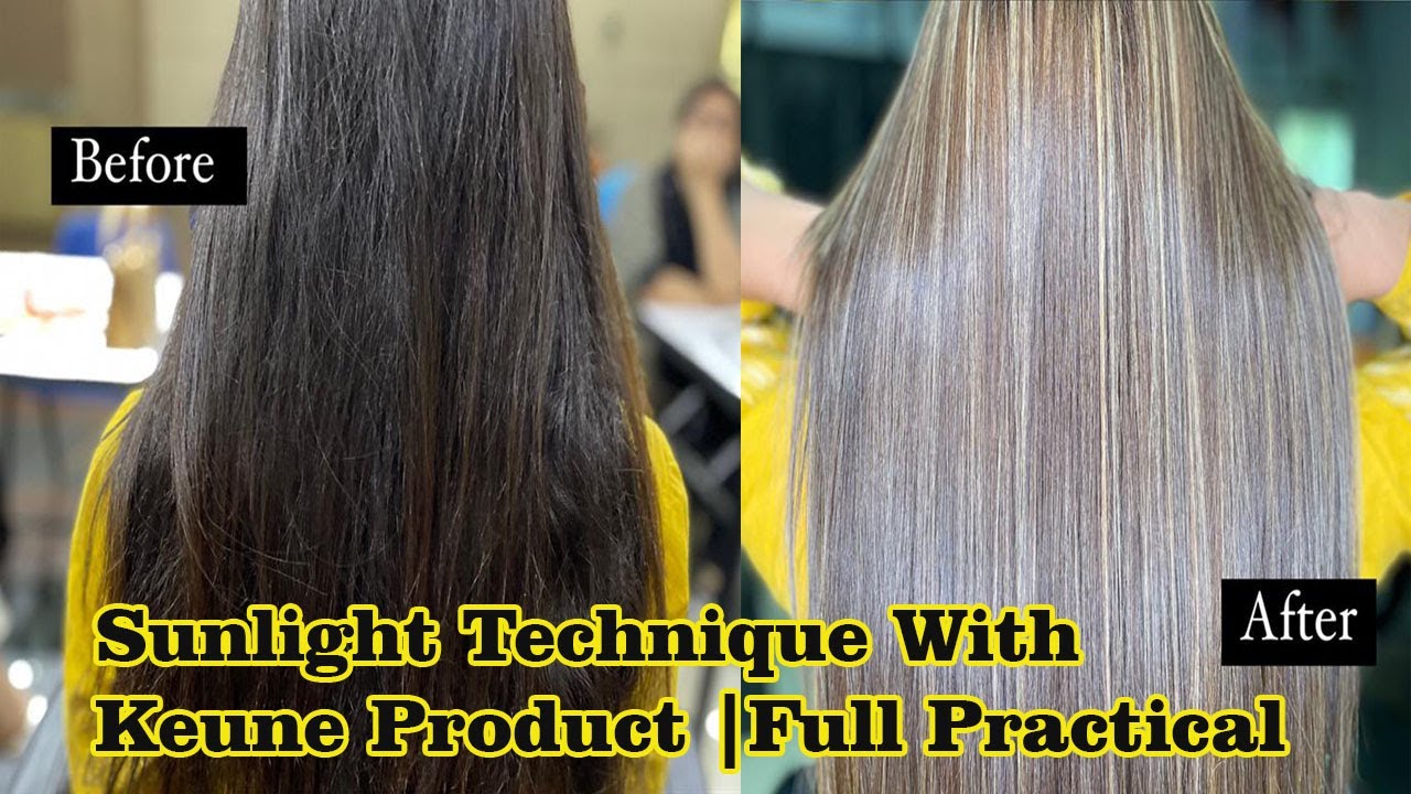 Lowlights Method With Sunlight Technique |Full Practical With Keune Product