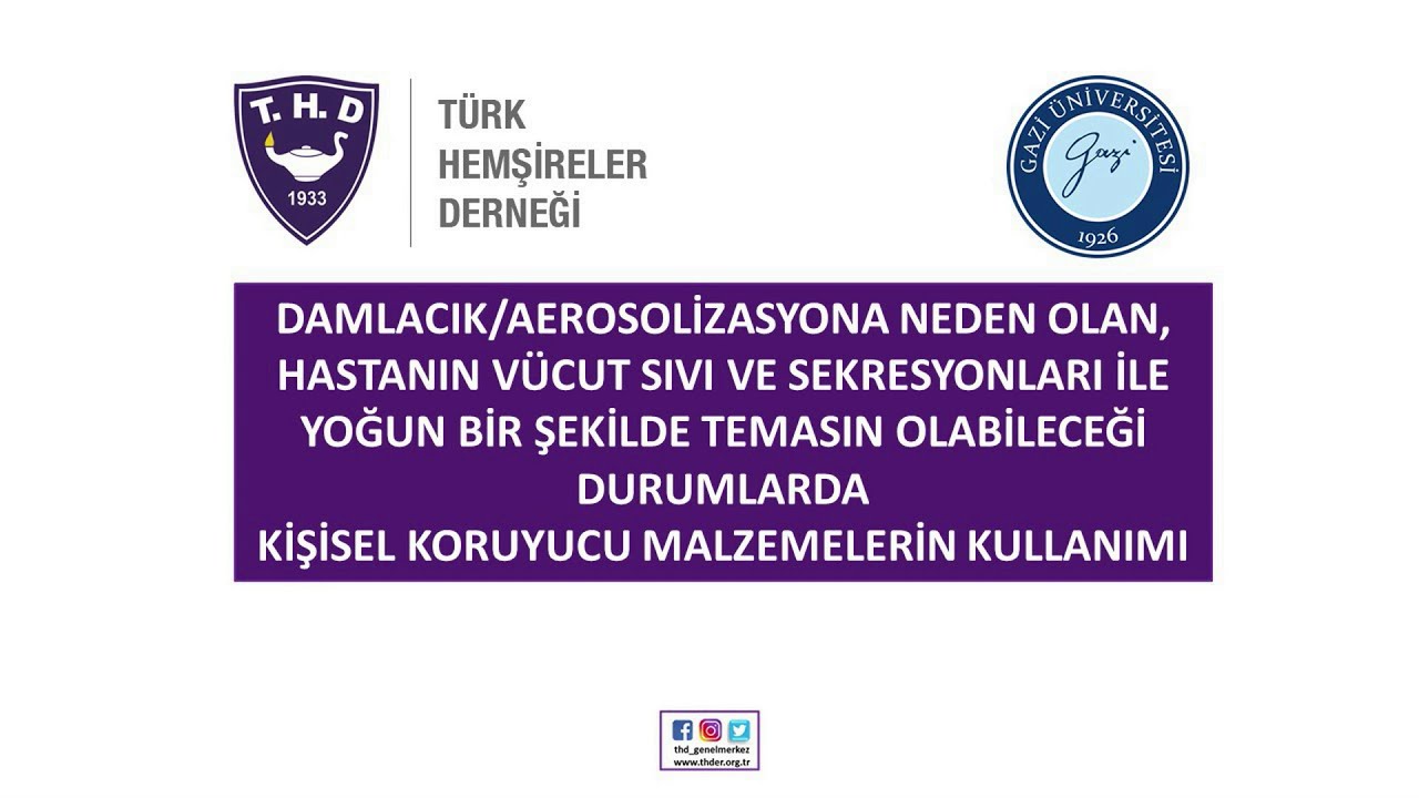 Aerosolizasyona Neden Olan İşlemlerde Kişisel Koruyucu Ekipman Kullanımı