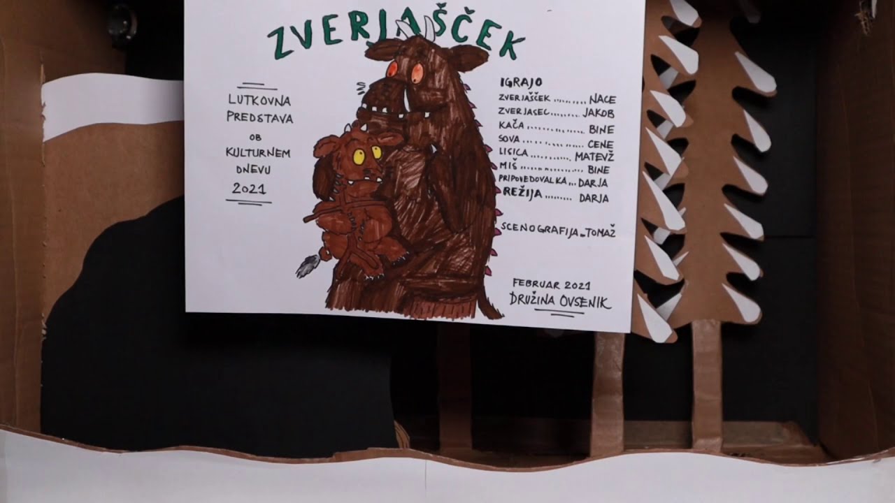 Zverjašček - lutkovna predstava (družina Ovsenik)