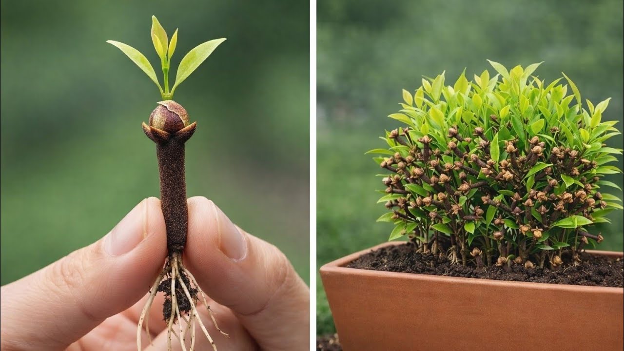 How to grow Cloves from orange new idea at home / today Growing Cloves from orange at home #shorts 