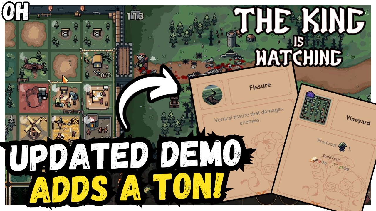 Roguelite Elements Added To This AWESOME Resource Management Game! The King Is Watching!