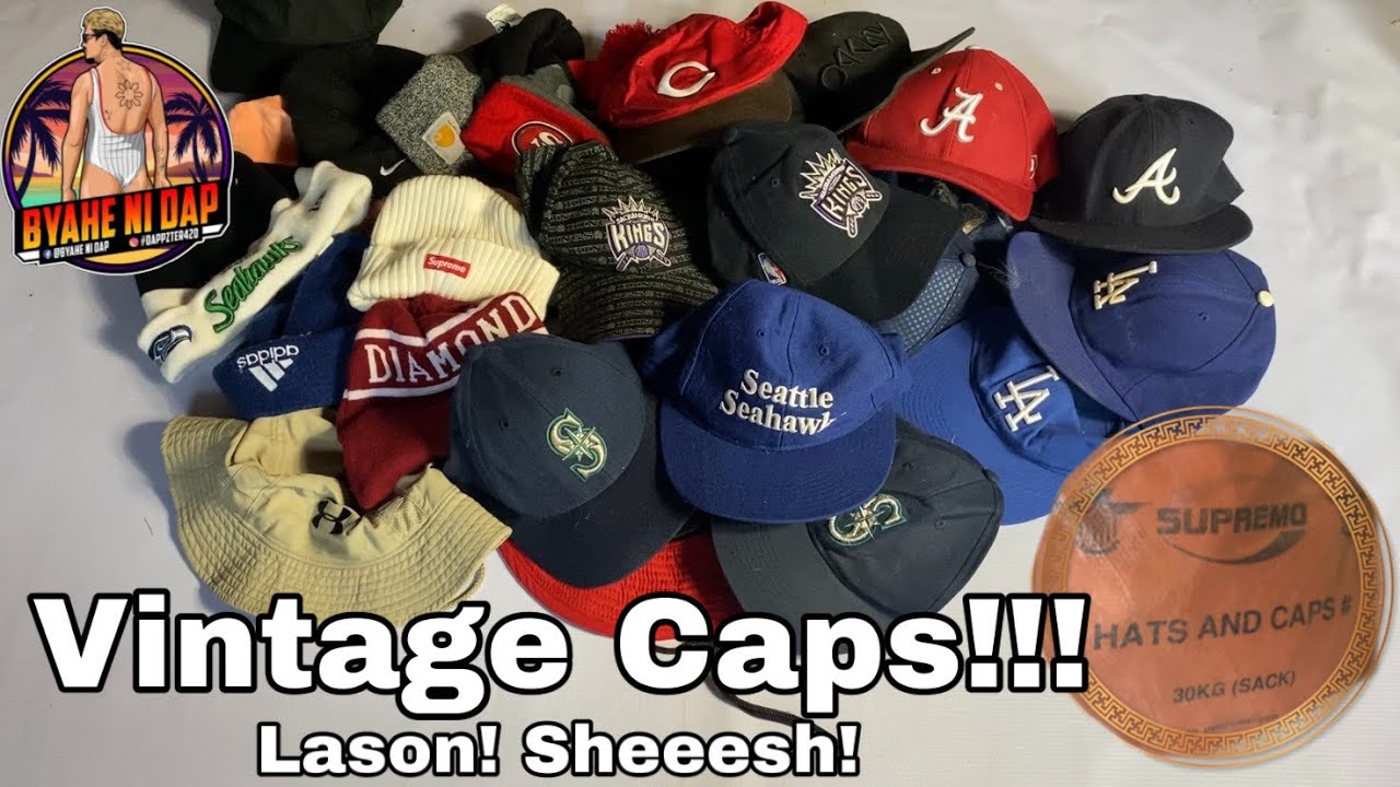 VINTAGE CAPS! SUPREMO HATS AND CAPS 30KG (SACK) Tignan nyo ang laman! Sheeesh
