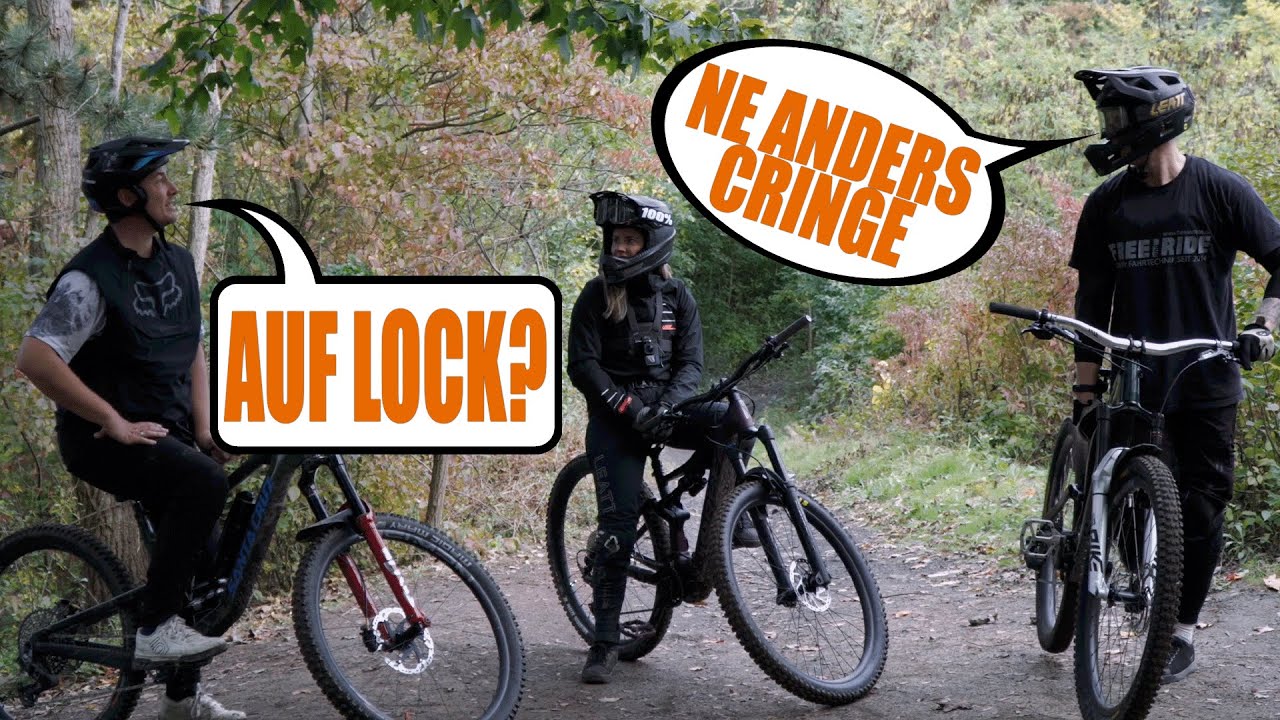 Halde Hoppenbruch auf Lock -  Tretlager h&ouml;rt sich SUS an auf dem Trail - Specialized Levo SL