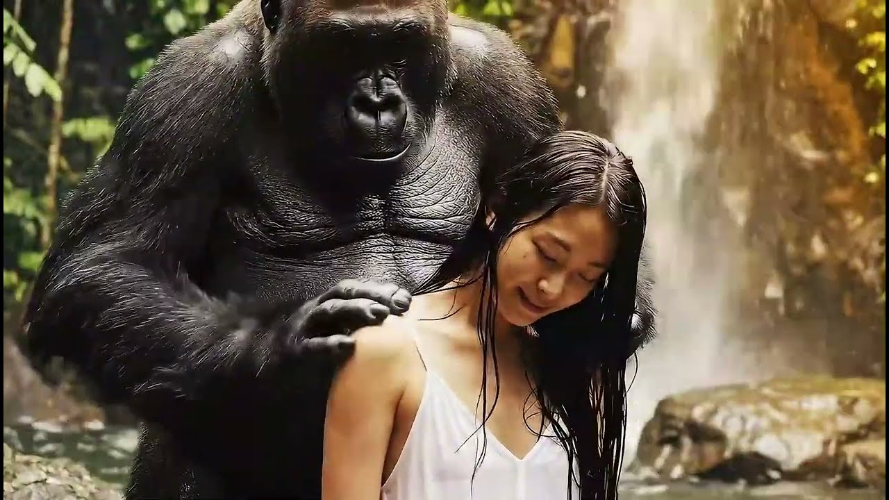 Life 3 4 Million Years Ago King Kong and Beauty   Battle with a Giant Crocodile #kingkong