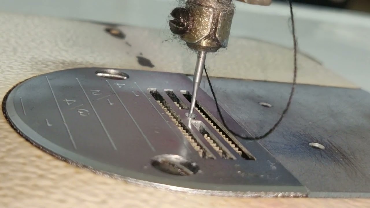 regulagem excêntrico reta industrial ( reta quebrando agulha) #costura #rewerb #costurar #atelier