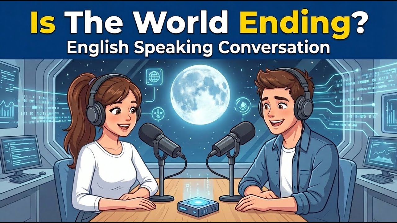 The Moon Is Our Backup Drive | Will the World End | English Speaking Conversations