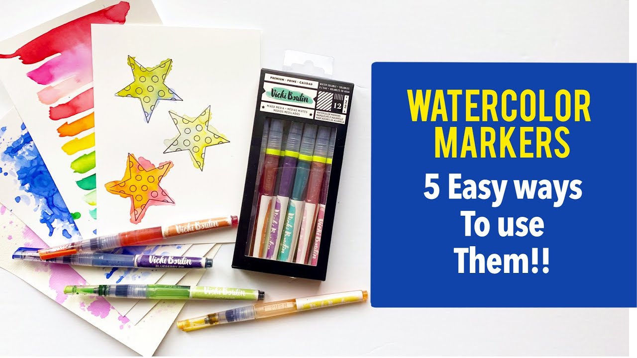 5 Easy Ways To Use Watercolor Markers!